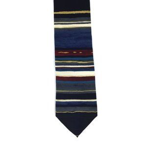 JOHN HENRY Vintage 100% Silk Striped Tie